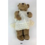 Little Folk Tiverton Devon Jointed Bear in apron with chain. 21” High