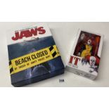Boxed Jaws Amity Island Summer of ’75 Kit and IT The Movie figure