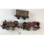 Hornby ‘O’gauge Tank Loco 623 LMS 0-4-0 1930’s, Tank Loco No. 1 Special 0-4-0 LMS 2120 1930, and