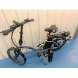 E-Life electric bike with keys, 2 extra batteries and 2 chargers. Silver colour.