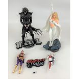 4 figures - Dark Knight’s Metal, Harley Quinn and others