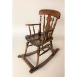 Dolls’ rocking chair (probably reproduction) 18” high