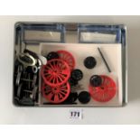 Assorted spares, wheels and keys