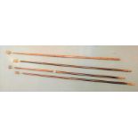 4 Masonic wands 60”l