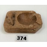 Mouseman ashtray 4” x 3”