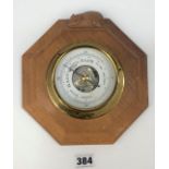 Mouseman octagonal barometer 8”