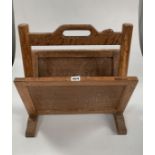 Mouseman magazine rack 17”w x 10”d x 18”h