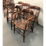 6 Bentwood armchairs 20”x 17”d x 30”h