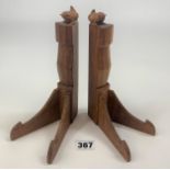 Pair of Wren Man plate holders 8” high