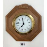 Mouseman octagonal wall clock 8”