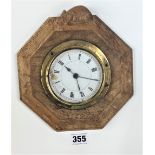 Mouseman octagonal wall clock 8”