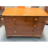 Pine chest of drawers 42”w x 20”d x 31”h
