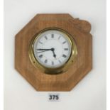 Mouseman octagonal wall clock 8”