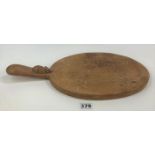 Mouseman cheese board with handle 15.5” long