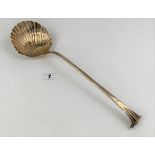 Early Silver ladle 14” long. W: 6.2 ozt Possibly Alexander Johnston 1763