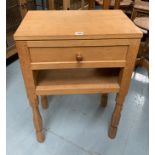 Lily Flower Man table with single drawer and shelf underneath 21”w x 13”d x 30”h