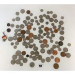 Assorted pre-decimal UK coins