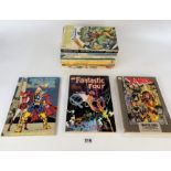 13 x Marvel US titles all in card covers, comprising 1 x Thor, 3 x Fantastic Four, 5 x X-Men, 1 x