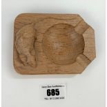 Mouseman ashtray 4” x 3”