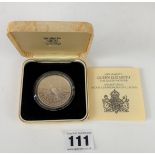 Boxed HM Queen Elizabeth The Queen Mother 80th Birthday Proof Commemorative Crown