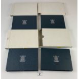 4 Royal Mint boxed coin sets – 1989, 1990, 1991 and 1992