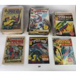 156 x Spider-Man Comics Weekly (Marvel UK comics) near full run of nos. 1 – 157 (missing no. 135).