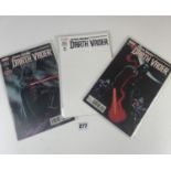 3 x Star Wars related comics (Marvel US 2015)- Darth Vader No. 1 (3 variants). NM condition,