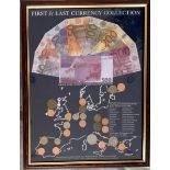 Framed Eurozone ‘First and Last Currency Collection’