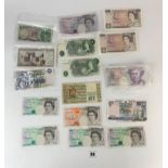 Assorted English, Scottish and Irish banknotes – total face value £144