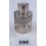 Silver pounce pot 3.5” high, w: 1.9 ozt