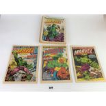 23 x Marvel Comic (Marvel UK), nos. 330 – 352. All VG+ condition, newsagent’s marks to some covers.