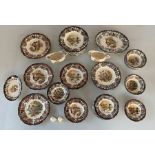 Royal Worcester ‘Palissy Game Series’ 45 piece tea and dinner service comprising 5 mixed design