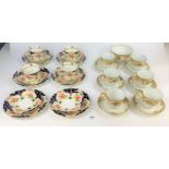 2 part tea services – 16 piece Wellington China comprising 4 cups, 6 saucers and 6 side plates and