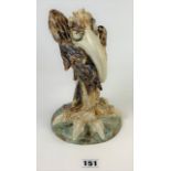 Cobridge Stoneware grotesque bird figure (after Martin Bros.), 9.5”high