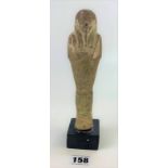 Egyptian terracotta Ushabti, 26th dynasty. 9” high (with repairs)