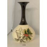 Lorna Bailey vase, Seasons black neck, no. 78/250. 8” high