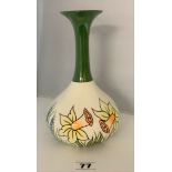 Lorna Bailey vase, Seasons green neck, no. 78/250. 8” high