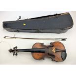 Old Violin with label "Jacobus Stainer, in Absam, Pone Oenipontum 1689"