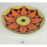 Lorna Bailey charger ‘Kaleidoscope’, no. 60/100. 14” diameter.