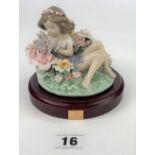 Lladro boxed flower girl ‘Sprite’ no. 01720, tiny chip on leaf