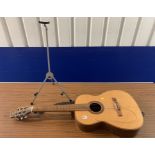 Gianni AWN31 acoustic guitar with stand