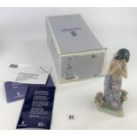 Lladro boxed Hawaiian girl ‘Aroma of the Islands’ with certificate no. 01480. Good condition