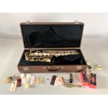 Selmer Mark VI alto saxophone in brown case, serial no. M.240437 (1975 crossover period) with 1950’s