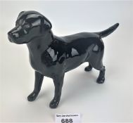 Beswick black Labrador ‘Solomon of Wendover’ 8” long x 5.5’h