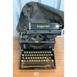 Imperial typewriter with soft cover