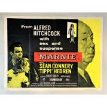 Quad Film Poster ‘Marnie’ with Sean Connery and Tippi Hedren 40” x 30”