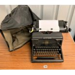 Imperial Model 60 typewriter with soft cover