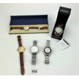 5 assorted watches – boxed Sekonda, boxed Chinavoc, unboxed Sinobi, Roamer and Tag Heuer