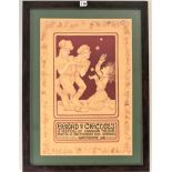 Framed theatre poster – ‘Bread & Circuses’, A Festival of Canadian Theatre, Thunder Bay, Ontario