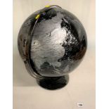 World globe – black and grey 23” high